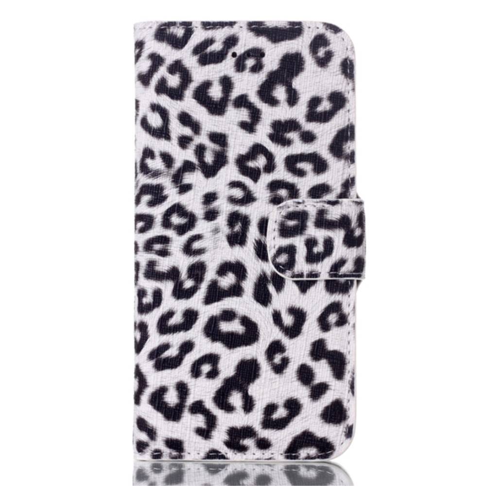 Luipaard wit iPhone 7 Portemonnee hoesje