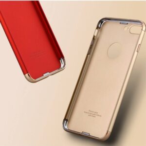 Rode gegalvaniseerde harde plastic cover voor de iPhone 7