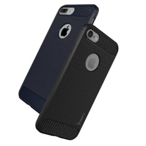 Flexibel en stevig iPhone 7 plus TPU hoesje Donker blauw (bijna zwart)