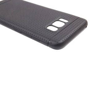Zwarte met putjes flexibel hoesje voor de Samsung Galaxy S8