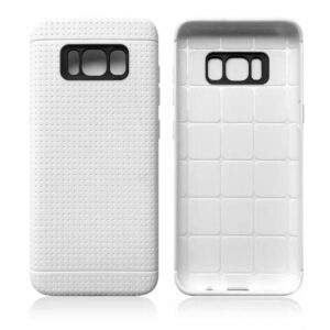 Wit met putjes flexibel hoesje voor de Samsung Galaxy S8