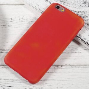 Thermo hoesje iPhone 6 PLUS Rood wordt Geel bij warmte