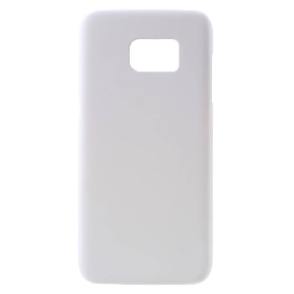 Witte Harde plastic met rubber bekleed Galaxy S7 Edge hoesje