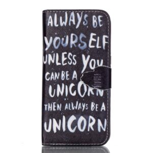 Always be a unicorn Galaxy S7 edge portemonnee hoesje