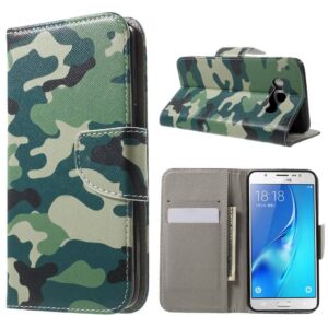 Samsung Galaxy J5 portemonnee hoes Camouflage