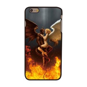 Engel en Duivel iPhone 6 plus hardcase hoesje