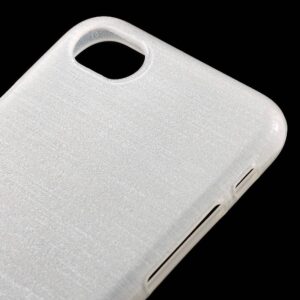 Flexibel glimmend geborsteld wit TPU hoesje voor de iPhone 7