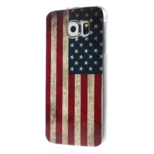 Amerikaanse vlag Samsung Galaxy S6 TPU hoes
