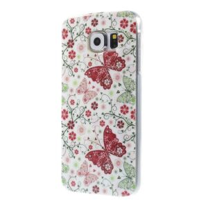 Vlinder en bloemen Samsung Galaxy S6 TPU hoes