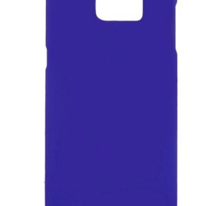 Donker Blauw Harde plastic met rubber bekleed Galaxy S7 Edge hoesje