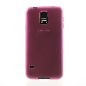 Roze Transparante Samsung Galaxy S5 TPU hoes