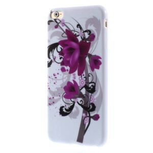 Paarse lotusbloem iPhone 6 plus TPU hoesje