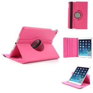 iPad Air hoes 360 roteerbaar PU Leder Roze