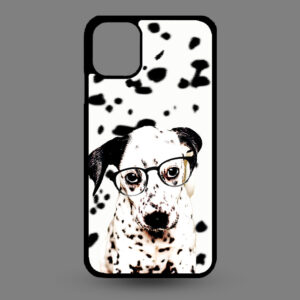 iPhone 11 Dalmatier pup met bril