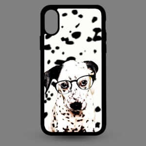 iPhone X en Xs – Dalmatier pup met bril