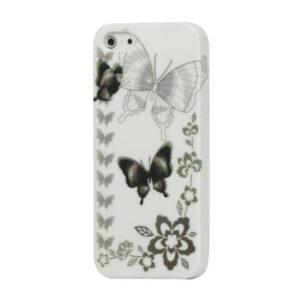 iPhone 5/5S TPU hoesje met bruine vlinders