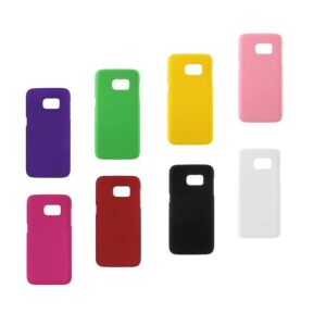 Donker Roze Meerdere kleuren verkrijgbaar met rubber bekleed Galaxy S7 hoesje