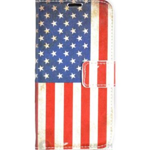 Amerikaanse vlag  portemonnee hoesje iPhone 6(S)