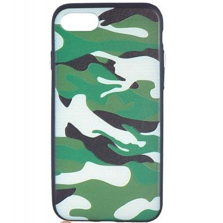Siliconen Camouflage hoesje voor de iPhone 7 plus