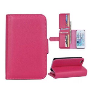 iPhone SE, 5, 5S portemonnee hoes roze