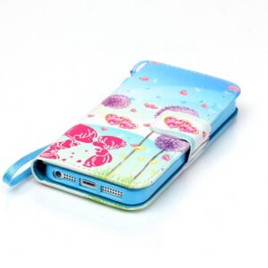 Paardenbloemen Wallet case voor iPhone SE, 5, 5S