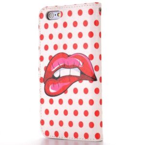 Red lips iPhone 6 portemonnee hoes