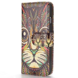Tribal katje iPhone 6 portemonnee hoes