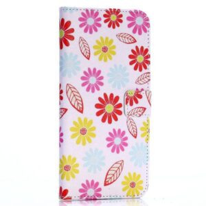 Bloemen en blaadjes iPhone 6 PLUS  portemonnee hoes
