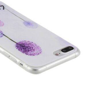 Purple dandelion. Iphone 7 plus flexibel hoesje