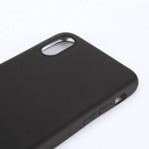 Zwart flexibel iPhone X TPu hoesje metallic paint