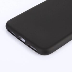 Zwart flexibel iPhone X TPu hoesje metallic paint