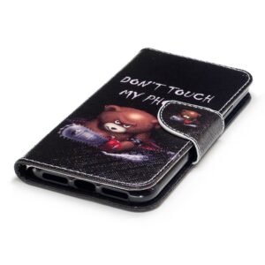 Dont touch my phone beer iPhone X portemonnee hoesje