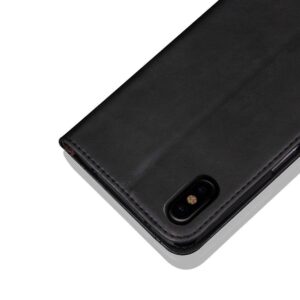 iPhone X Portemonnee hoesje zwart Horse pattern