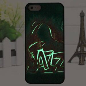 Jazz glow in the dark iPhone SE, 5 en 5S hardcase hoesje