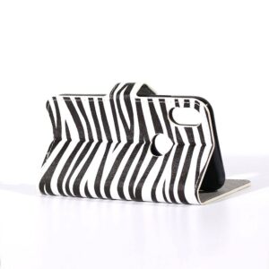 Zebra print iPhone X portemonnee hoes