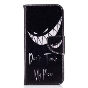 Dont touch my phone iPhone X portemonnee hoesje