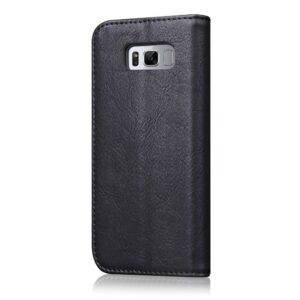 Zwarte luxe afgewerkt Samsung S8 portemonnee hoesje