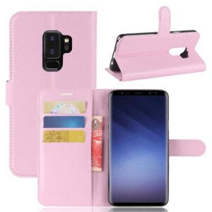 Kunstlederen Samsung galaxy S9 PLUS hoesje Roze