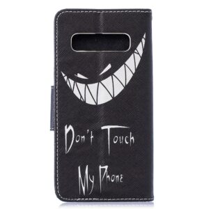Dont touch my phone Samsung S10 portemonnee hoesje