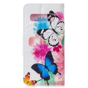 Vlinders op kleuren Samsung S10 portemonnee hoesje